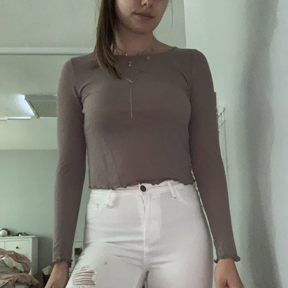 Express thin long sleeve top